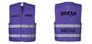 Custom PURPLE Work and Event Style Safety Reflective Vest
