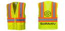 Custom Contrast High Visibility Full Mesh Yellow Safety Vest