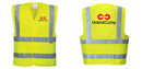 Custom Logo Reflective Yellow Safety Vest - ANSI Class 2