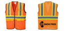 Custom Yellow Mesh Class 2 Reflective Safety Vest with Pockets