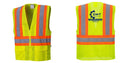 Custom Contrast High Visibility Full Mesh Yellow Safety Vest