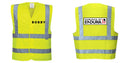 Custom Logo Reflective Yellow Safety Vest - ANSI Class 2