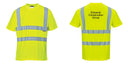 Custom Yellow Hi Vis ANSI Class 2 Safety Shirt