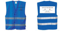 Custom ROYAL BLUE Safety Vest Reflective Hi Vis Work and Event Style Vest