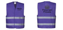 Custom PURPLE Work and Event Style Safety Reflective Vest