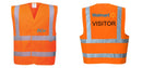 Custom Hi-Vis ORANGE Class 2 Reflective Safety Vest