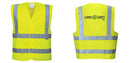 Custom Logo Reflective Yellow Safety Vest - ANSI Class 2
