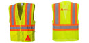 Custom Contrast High Visibility Full Mesh Yellow Safety Vest