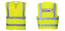 Custom Logo Reflective Yellow Safety Vest - ANSI Class 2