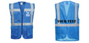Custom ROYAL BLUE Professional Executive Style Safety Vest