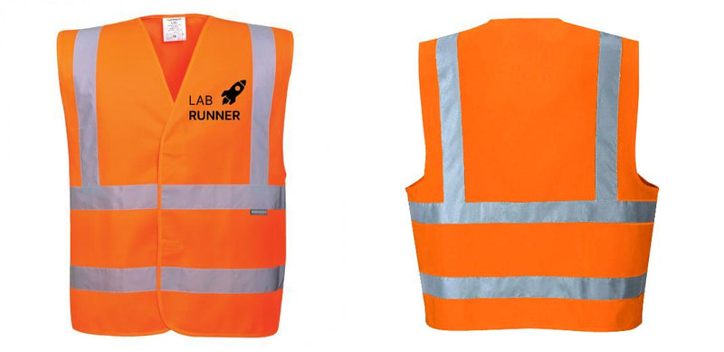 Custom Hi-Vis ORANGE Class 2 Reflective Safety Vest
