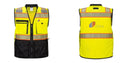 Custom Premium Two-toned Surveyor Safety Vest with Segmented Tape