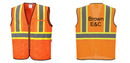 Custom Yellow Mesh Class 2 Reflective Safety Vest with Pockets