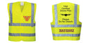 Custom Logo Reflective Yellow Safety Vest - ANSI Class 2