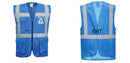 Custom ROYAL BLUE Professional Executive Style Safety Vest