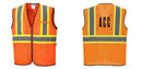 Custom Yellow Mesh Class 2 Reflective Safety Vest with Pockets