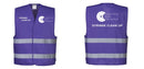 Custom PURPLE Work and Event Style Safety Reflective Vest
