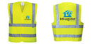 Custom Logo Reflective Yellow Safety Vest - ANSI Class 2