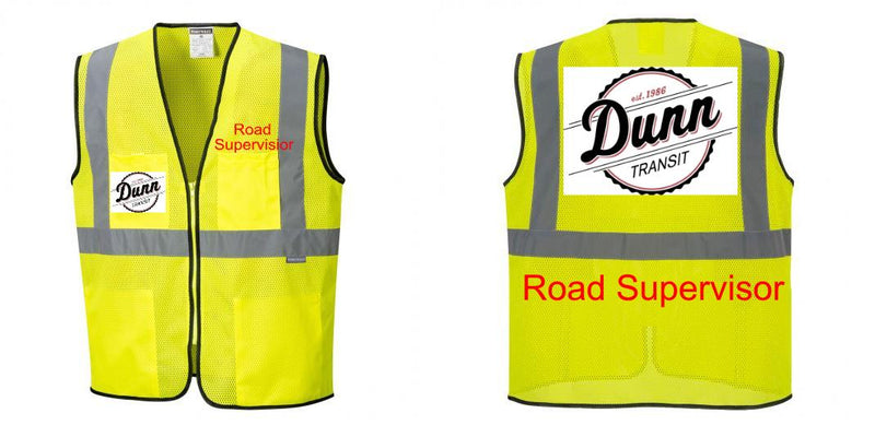 Custom Lightweight High Visibility Yellow Tampa Mesh Vest