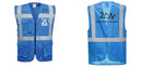Custom ROYAL BLUE Professional Executive Style Safety Vest