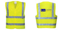 Custom Logo Reflective Yellow Safety Vest - ANSI Class 2