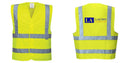 Custom Logo Reflective Yellow Safety Vest - ANSI Class 2