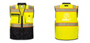Custom Premium Two-toned Surveyor Safety Vest with Segmented Tape