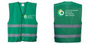 Custom Green Safety Vest Reflective Hi Vis Work and Event Style Vest