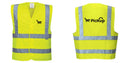Custom Logo Reflective Yellow Safety Vest - ANSI Class 2