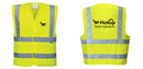 Custom Logo Reflective Yellow Safety Vest - ANSI Class 2
