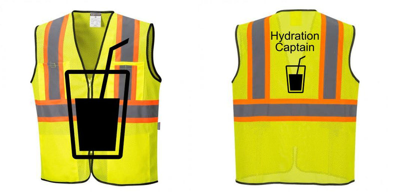 Custom Yellow Mesh Class 2 Reflective Safety Vest with Pockets