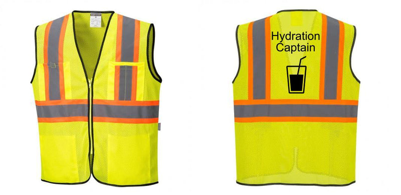 Custom Yellow Mesh Class 2 Reflective Safety Vest with Pockets