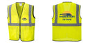 Custom Lightweight High Visibility Yellow Tampa Mesh Vest