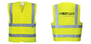 Custom Logo Reflective Yellow Safety Vest - ANSI Class 2