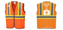 Custom Yellow Mesh Class 2 Reflective Safety Vest with Pockets