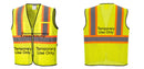Custom Yellow Mesh Class 2 Reflective Safety Vest with Pockets