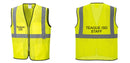 Custom Lightweight High Visibility Yellow Tampa Mesh Vest