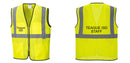 Custom Lightweight High Visibility Yellow Tampa Mesh Vest