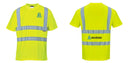 Custom Yellow Hi Vis ANSI Class 2 Safety Shirt