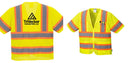 Custom Class 3 Yellow Safety Vest Sleeved Hi-Vis with Pockets