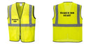 Custom Lightweight High Visibility Yellow Tampa Mesh Vest