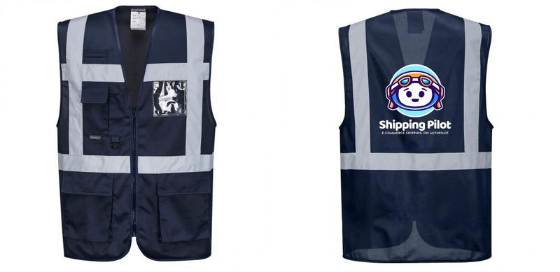 Custom NAVY Professional Executive Style Safety Vest