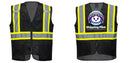 Custom Black Safety Vest Reflective High Visibility with Pockets