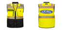 Custom Premium Two-toned Surveyor Safety Vest with Segmented Tape