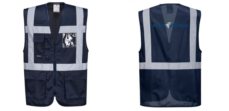 Custom NAVY Professional Executive Style Safety Vest