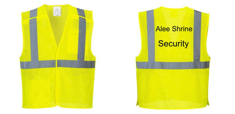 Custom Breakaway Class 2 Yellow Safety Vest Hi-Vis Reflective Breathable Mesh