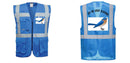 Custom ROYAL BLUE Professional Executive Style Safety Vest
