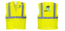 Custom Breakaway Class 2 Yellow Safety Vest Hi-Vis Reflective Breathable Mesh