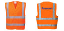 Custom Hi-Vis ORANGE Class 2 Reflective Safety Vest
