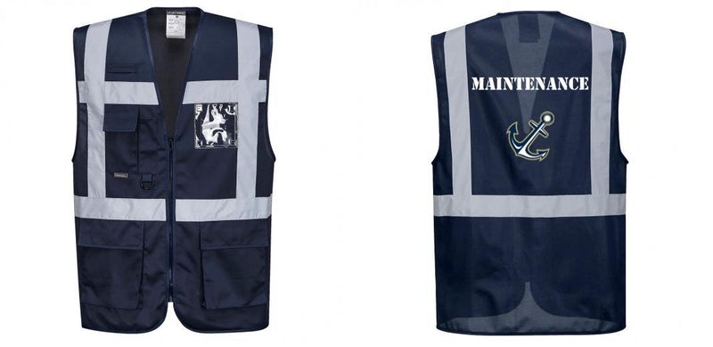 Custom NAVY Professional Executive Style Safety Vest